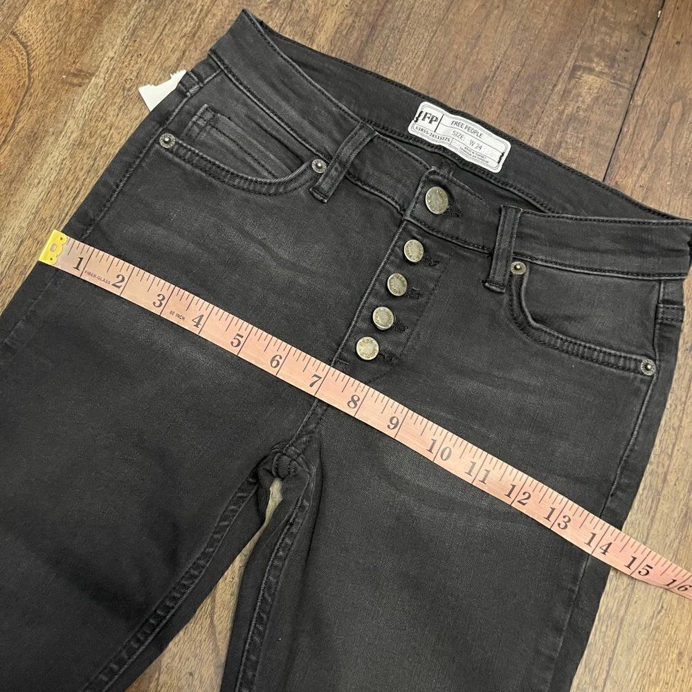 Free People Exposed Button Fly Skinny Jeans - Picture 8 of 12